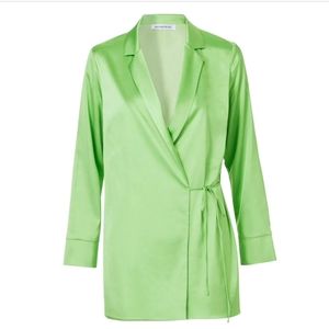 MOTHER OF ALL Sofi Jacket Dress - Lime Green Size M